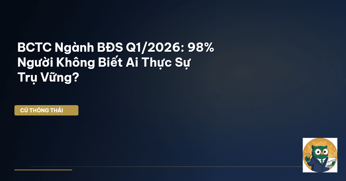 BCTC Ngành BĐS Q1/2026: 98% Người Không Biết Ai Thực Sự Trụ Vững?