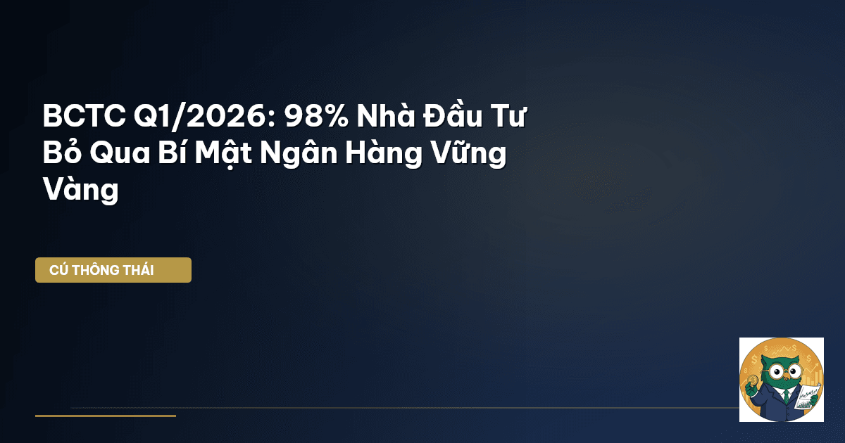 BCTC Q1/2026: 98% Nhà Đầu Tư Bỏ Qua Bí Mật Ngân Hàng Vững Vàng