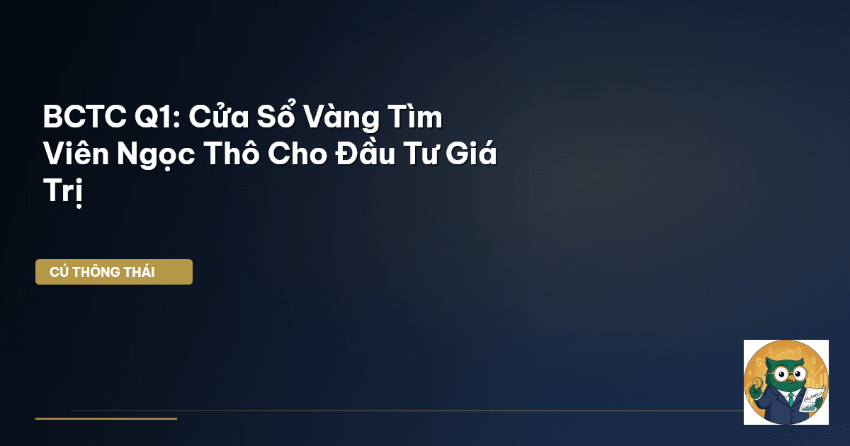 BCTC Q1: ‘Cửa Sổ Vàng’ Tìm Viên Ngọc Thô Cho Đầu Tư Giá Trị