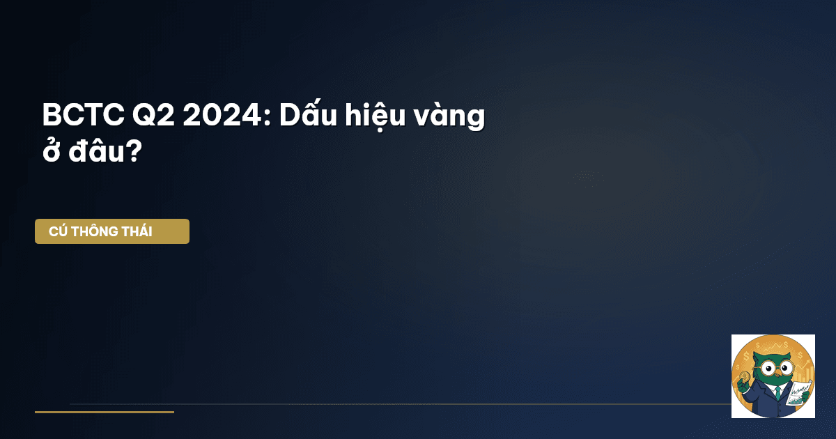 BCTC Q2 2024: Dấu hiệu vàng ở đâu?