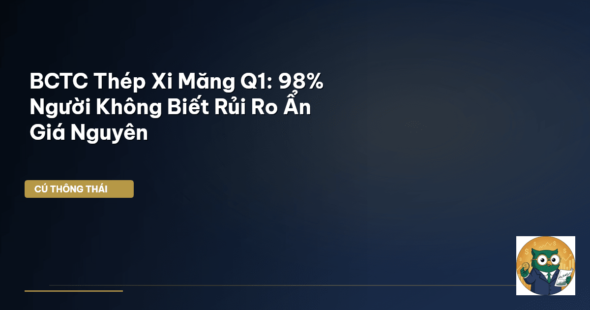 BCTC Thép Xi Măng Q1: 98% Người Không Biết Rủi Ro Ẩn Giá Nguyên