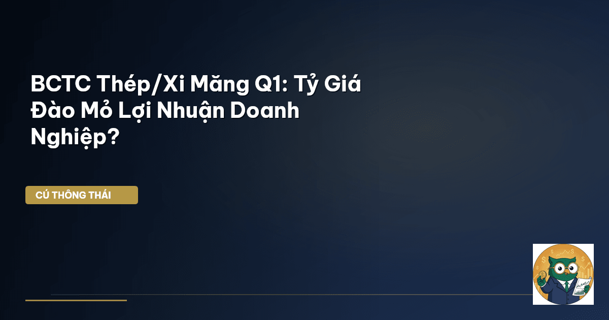 BCTC Thép/Xi Măng Q1: Tỷ Giá ‘Đào Mỏ’ Lợi Nhuận Doanh Nghiệp?