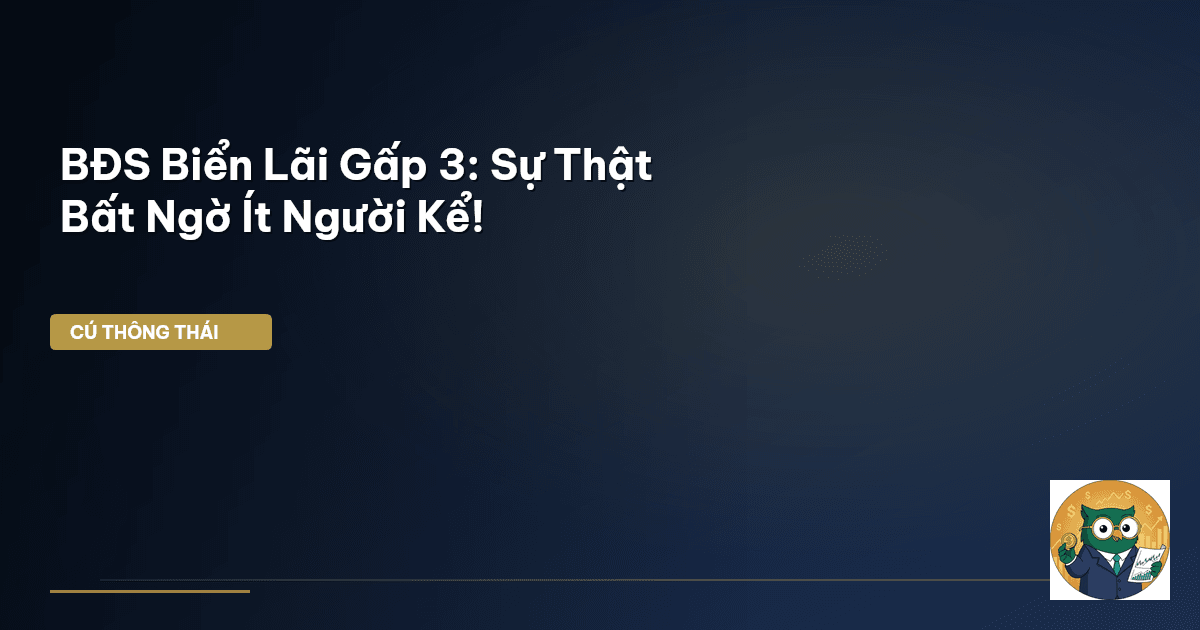BĐS Biển Lãi Gấp 3: Sự Thật Bất Ngờ Ít Người Kể!