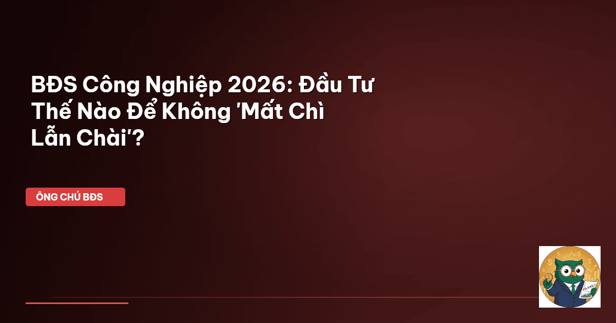 BĐS Công Nghiệp 2026: Đầu Tư Thế Nào Để Không 'Mất Chì Lẫn Chài'?