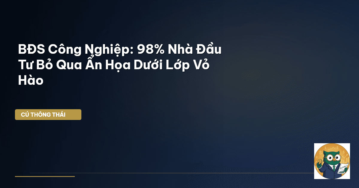 BĐS Công Nghiệp: 98% Nhà Đầu Tư Bỏ Qua Ẩn Họa Dưới Lớp Vỏ Hào