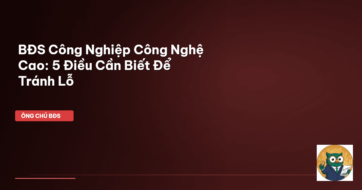 bds cong nghiep