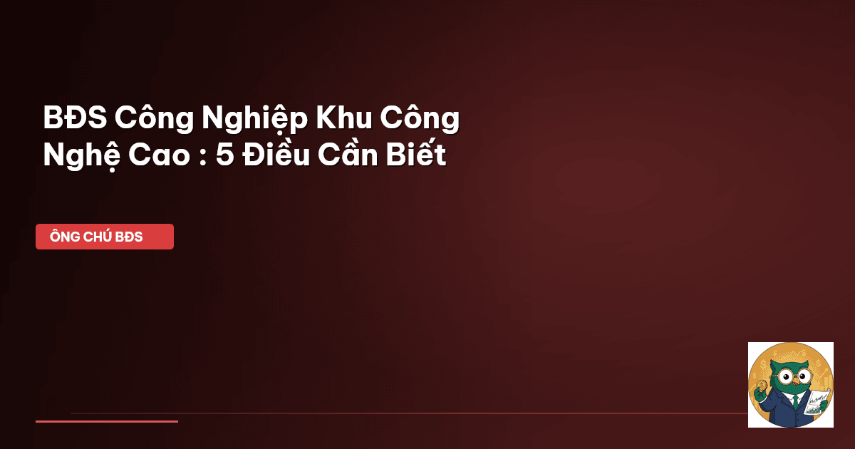 BĐS công nghiệp