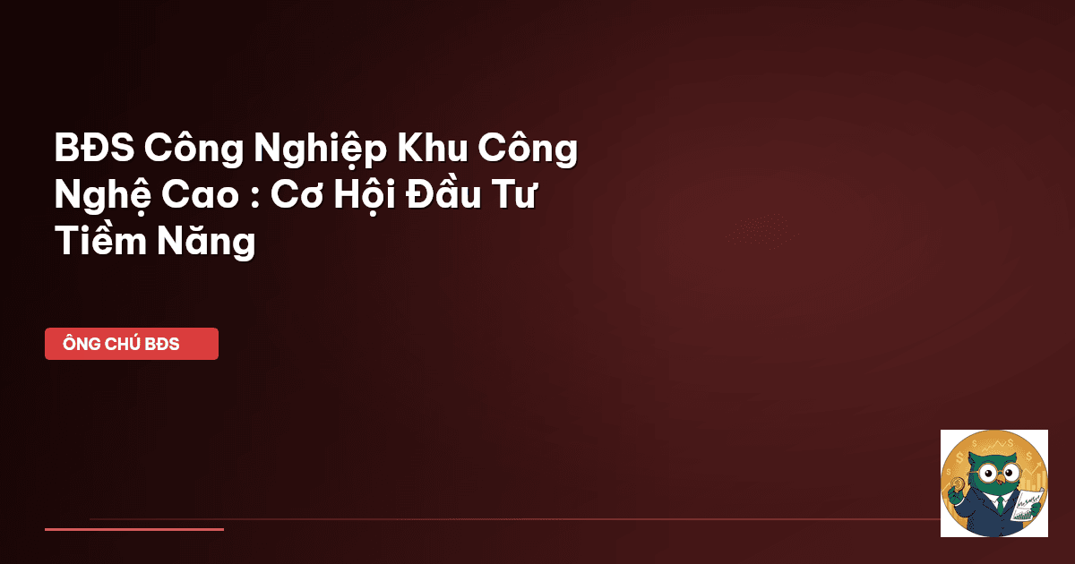 bất động sản công nghiệp