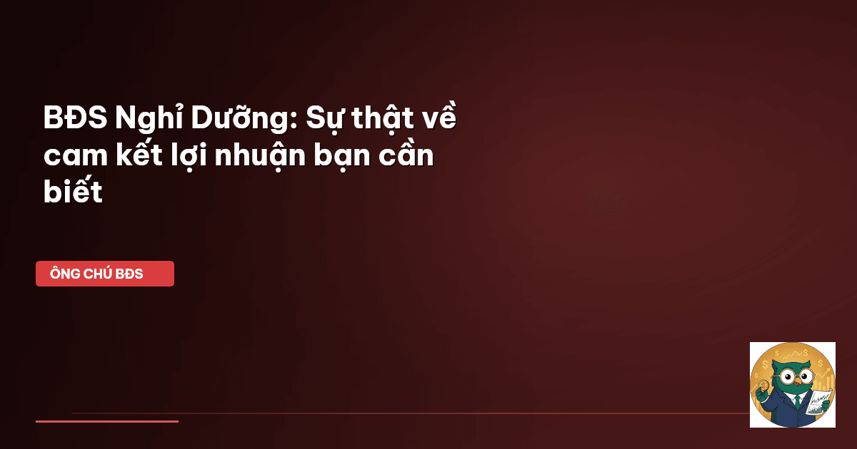 bất động sản nghỉ dưỡng