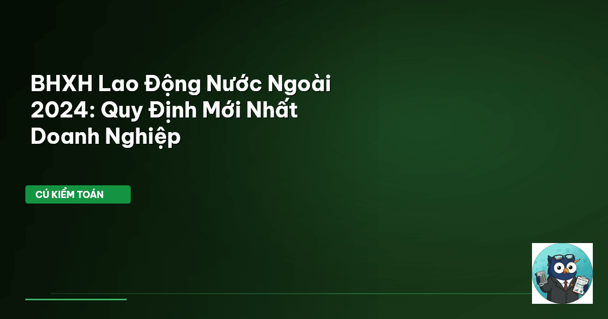 BHXH lao động nước ngoài 2024