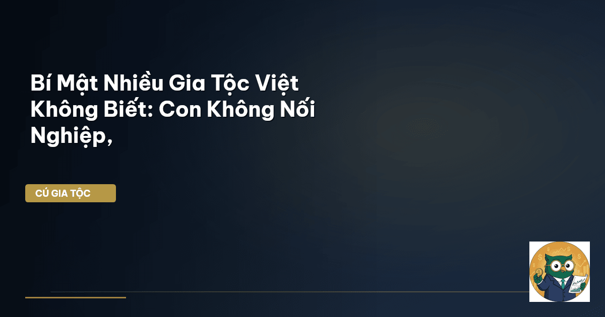 chuyển giao doanh nghiệp gia đình