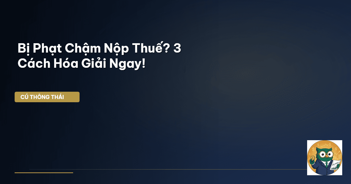 Bị Phạt Chậm Nộp Thuế? 3 Cách Hóa Giải Ngay!