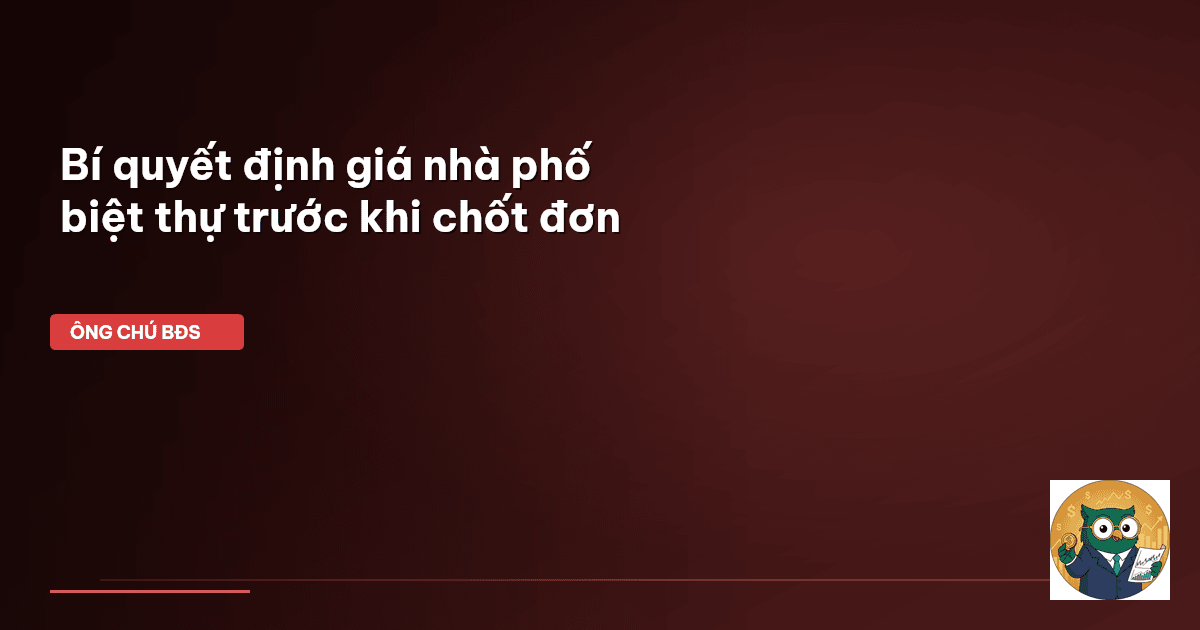 định giá nhà phố