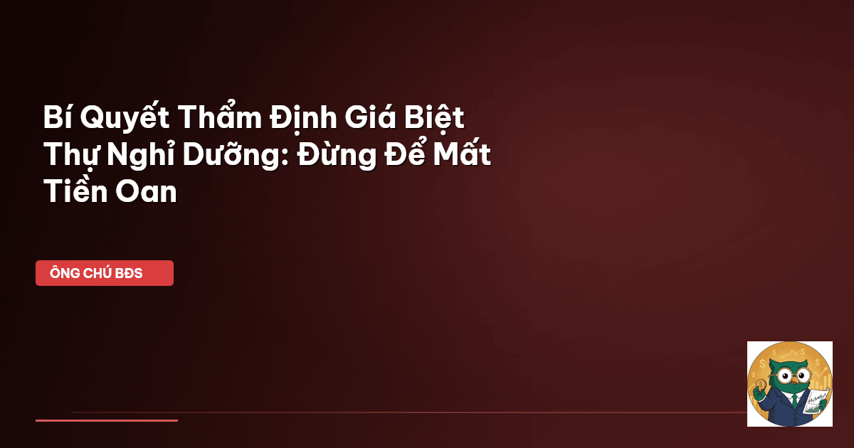 thẩm định giá biệt thự