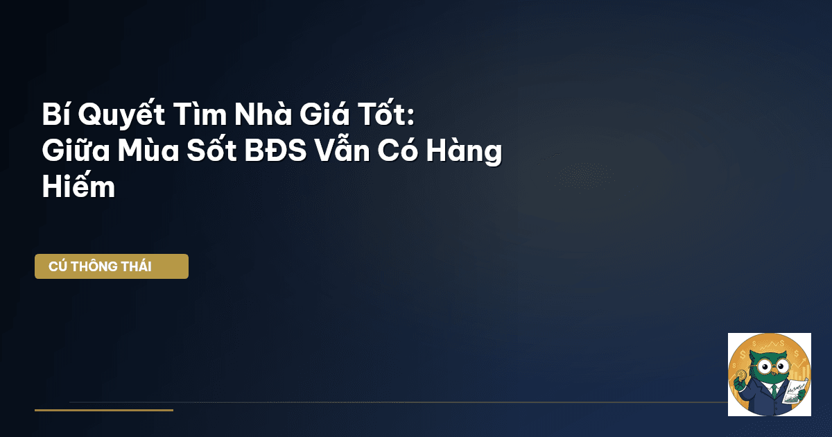 Bí Quyết Tìm Nhà Giá Tốt: Giữa Mùa Sốt BĐS Vẫn Có ‘Hàng Hiếm’