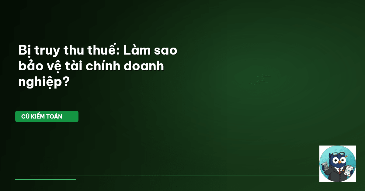 truy thu thuế