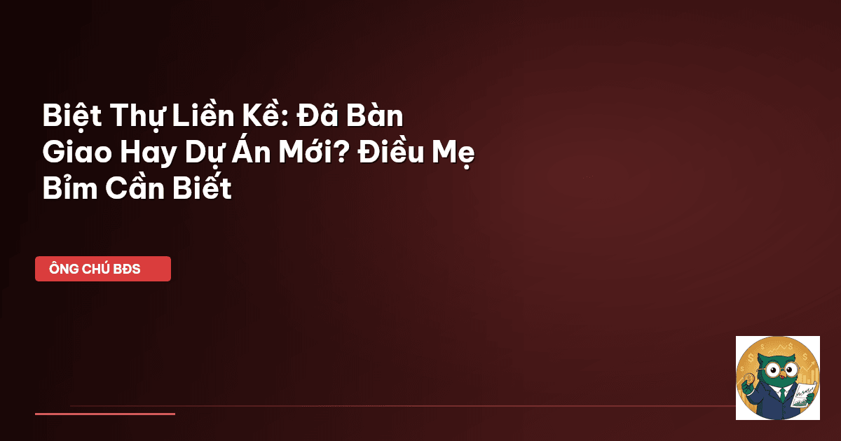 biệt thự liền kề