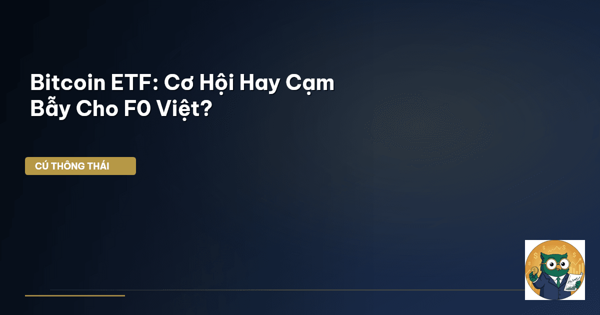 Bitcoin ETF: Cơ Hội Hay Cạm Bẫy Cho F0 Việt?