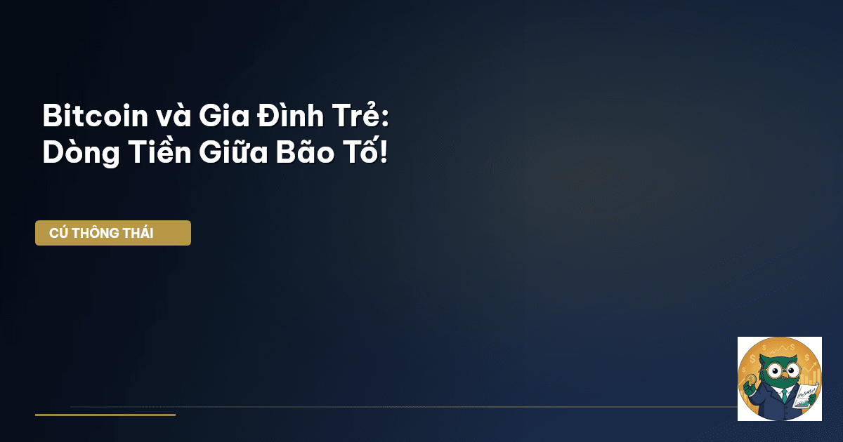 Bitcoin và Gia Đình Trẻ: Dòng Tiền Giữa Bão Tố!