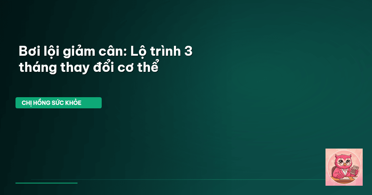 bơi lội giảm cân
