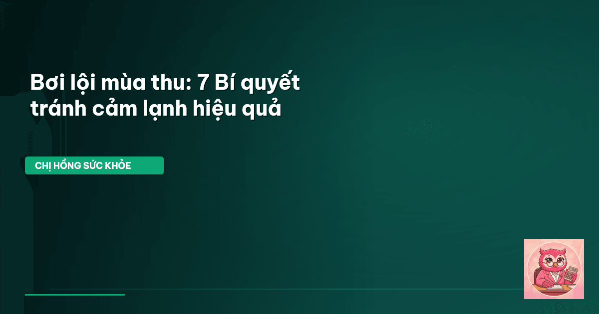 bơi lội mùa thu