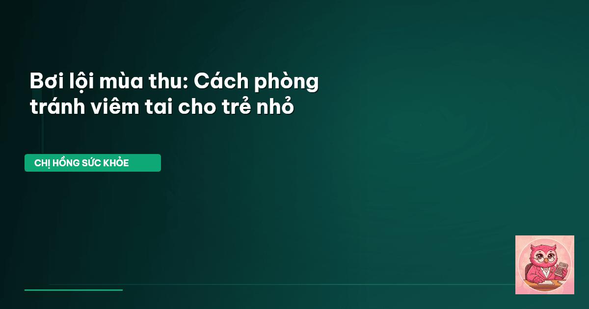 viêm tai khi bơi