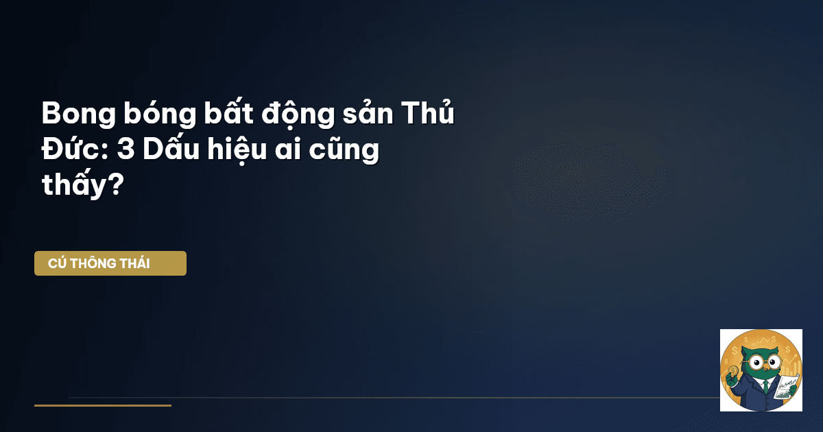 bong bóng bất động sản