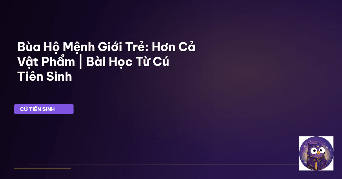 bùa hộ mệnh giới trẻ