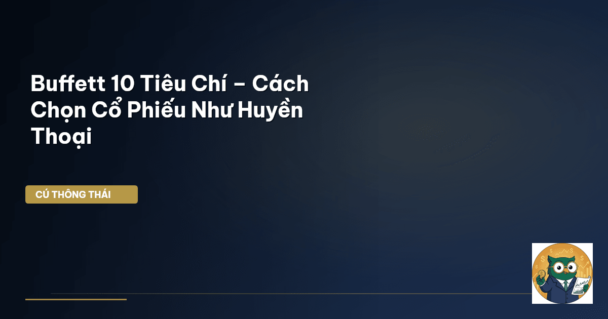 Buffett 10 Tiêu Chí – Cách Chọn Cổ Phiếu Như Huyền Thoại
