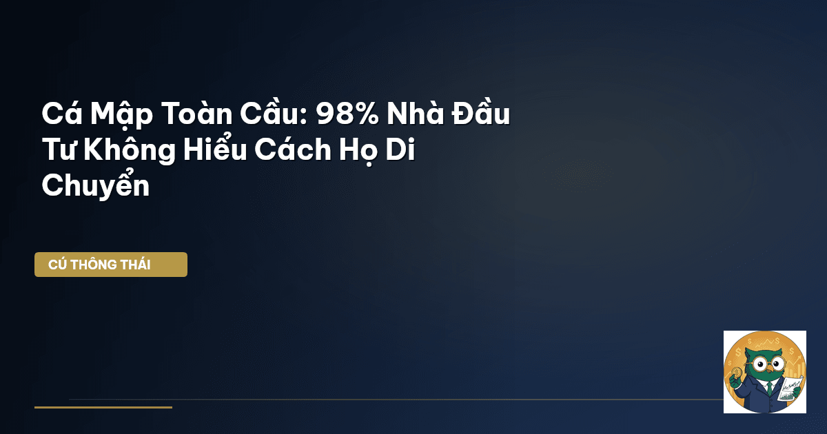 Cá Mập Toàn Cầu: 98% Nhà Đầu Tư Không Hiểu Cách Họ Di Chuyển