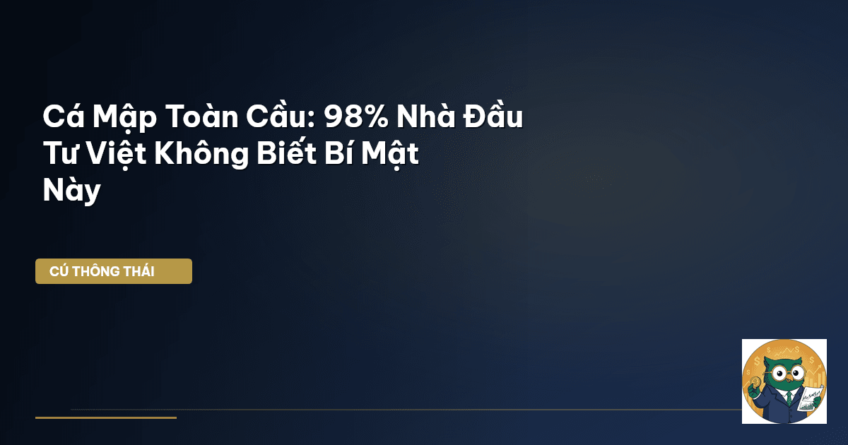 Cá Mập Toàn Cầu: 98% Nhà Đầu Tư Việt Không Biết Bí Mật Này