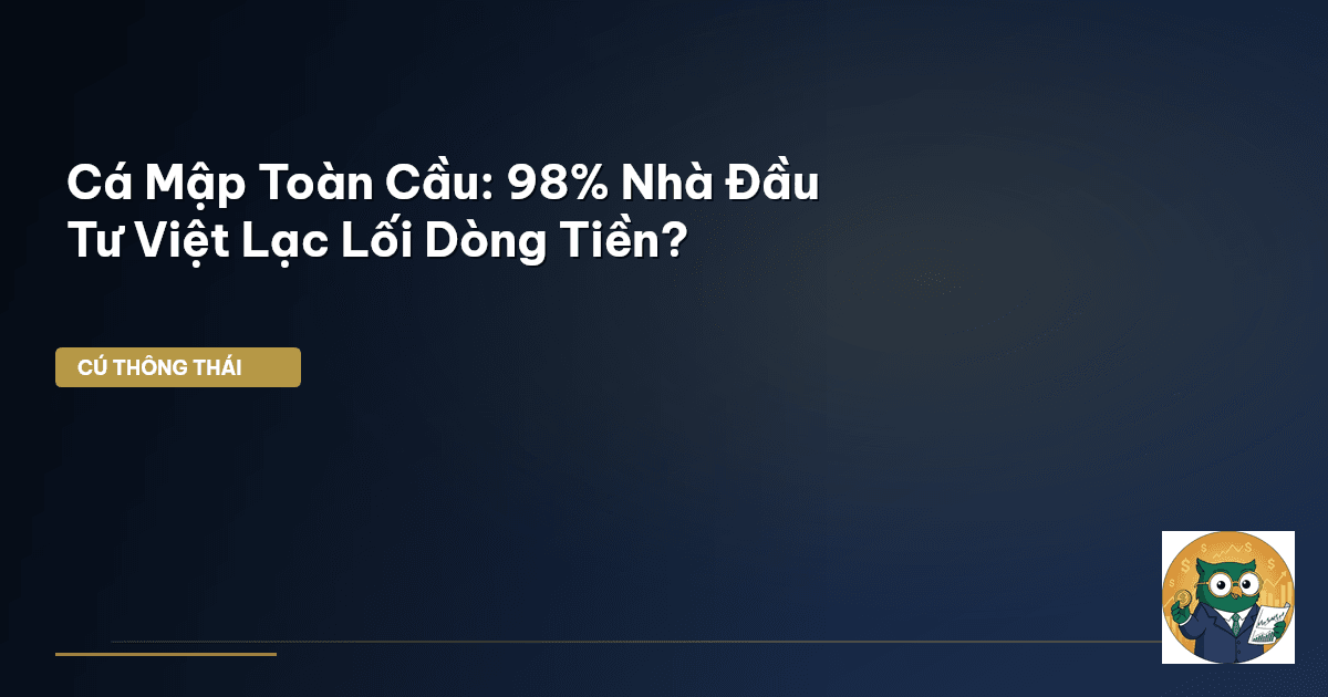 Cá Mập Toàn Cầu: 98% Nhà Đầu Tư Việt Lạc Lối Dòng Tiền?
