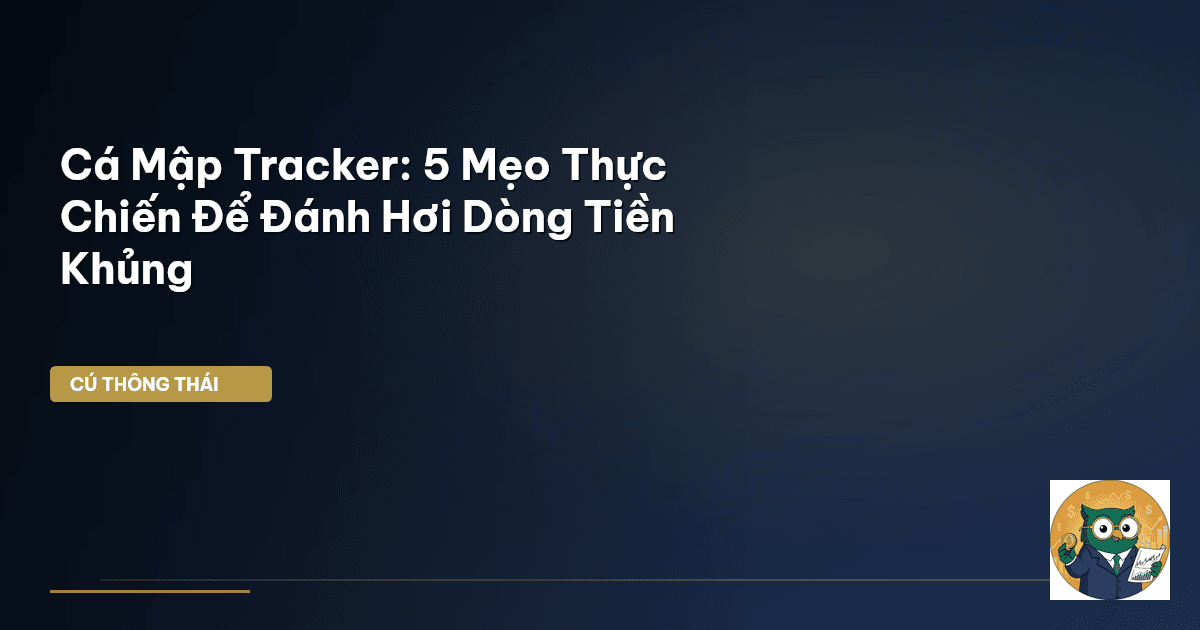 Cá Mập Tracker: 5 Mẹo Thực Chiến Để ‘Đánh Hơi’ Dòng Tiền Khủng
