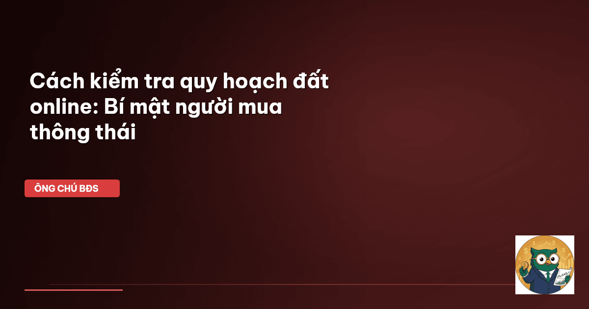 quy hoạch đất
