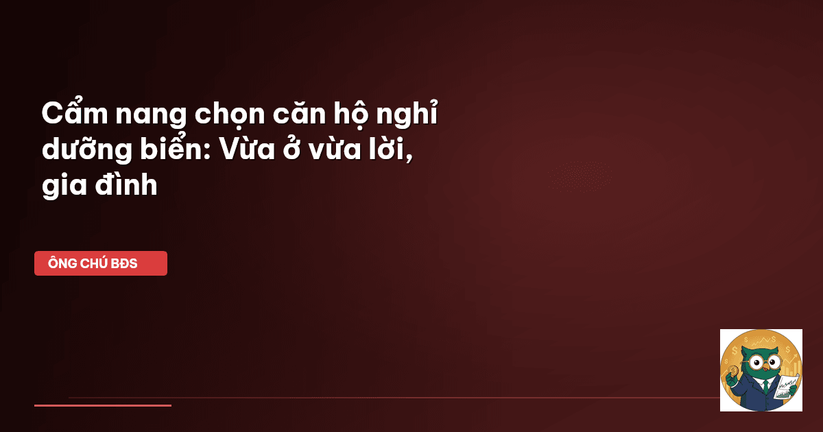 căn hộ nghỉ dưỡng