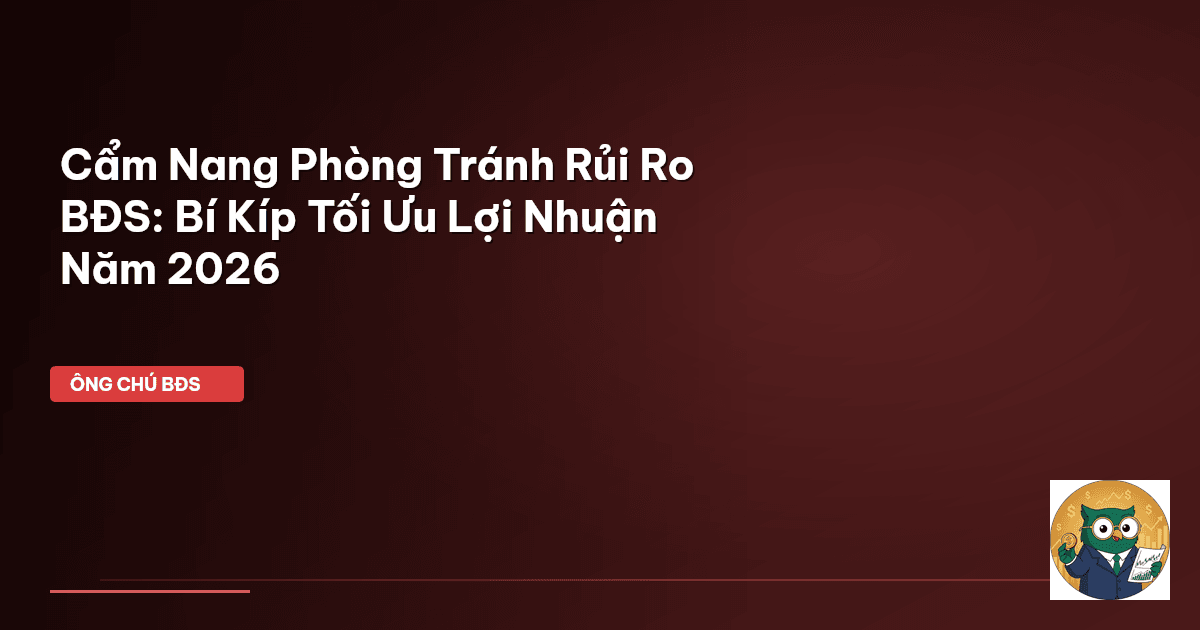 phòng tránh rủi ro BĐS