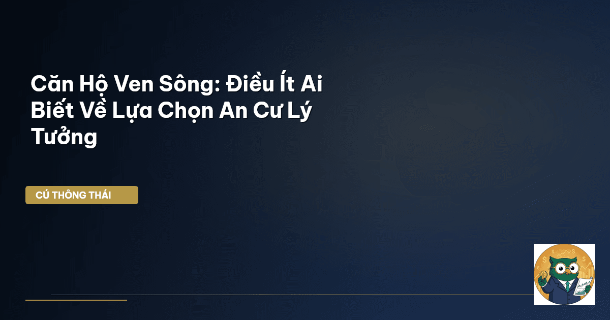 Căn Hộ Ven Sông: Điều Ít Ai Biết Về Lựa Chọn An Cư Lý Tưởng