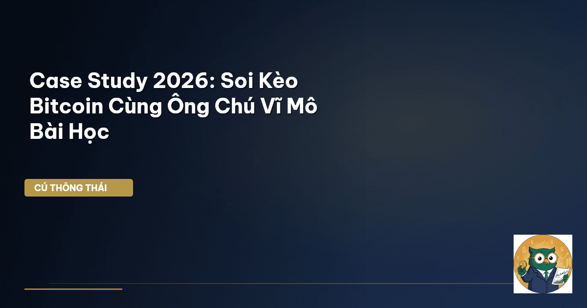 Case Study 2026: Soi Kèo Bitcoin Cùng Ông Chú Vĩ Mô – Bài Học