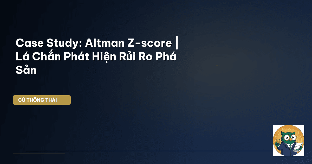 Case Study: Altman Z-score | Lá Chắn Phát Hiện Rủi Ro Phá Sản