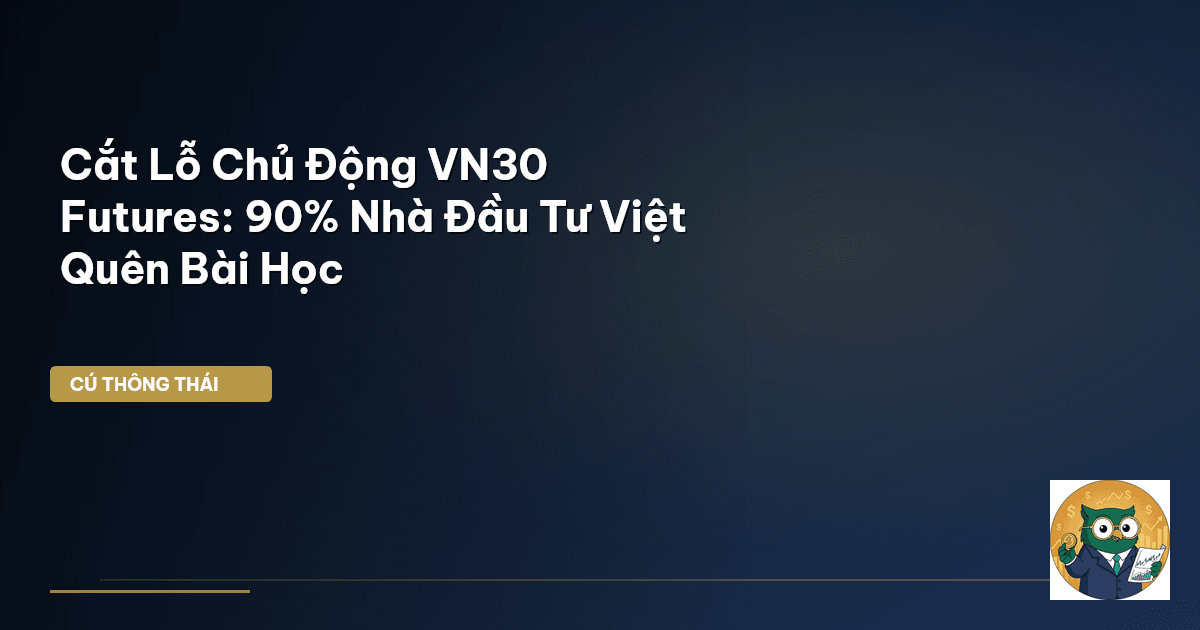 Cắt Lỗ Chủ Động VN30 Futures: 90% Nhà Đầu Tư Việt Quên Bài Học