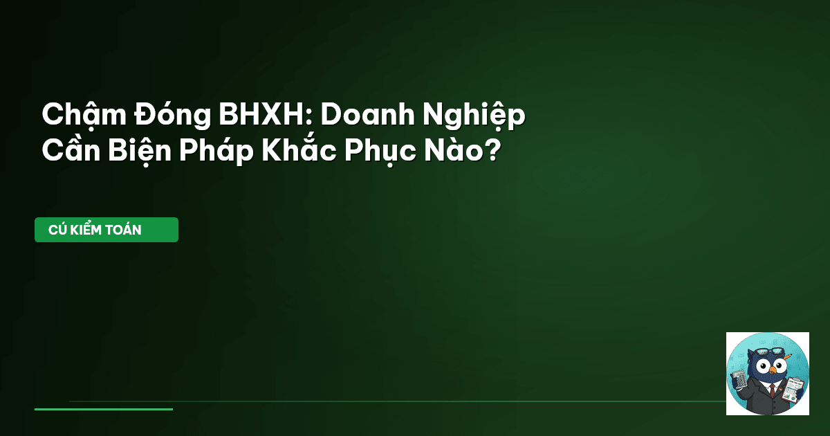 chậm đóng BHXH