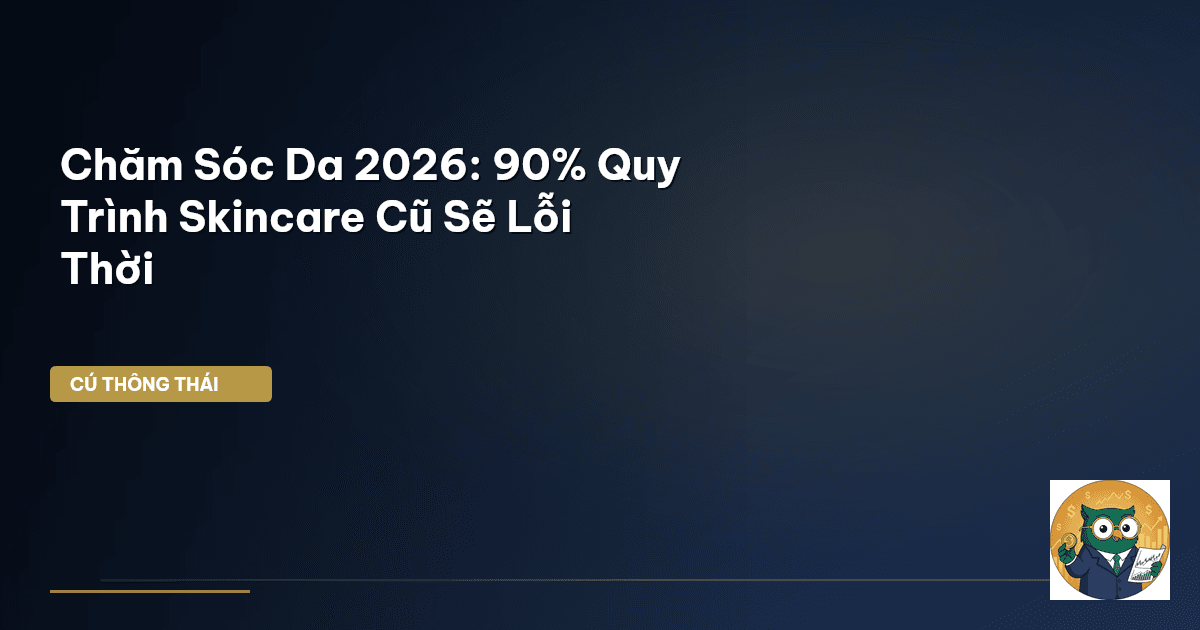 Chăm Sóc Da 2026: 90% Quy Trình Skincare Cũ Sẽ Lỗi Thời