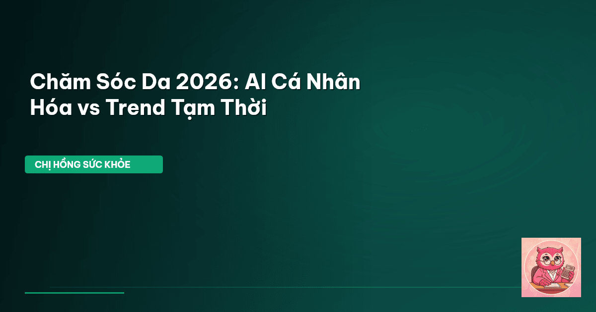 Chăm Sóc Da 2026: AI Cá Nhân Hóa vs Trend Tạm Thời