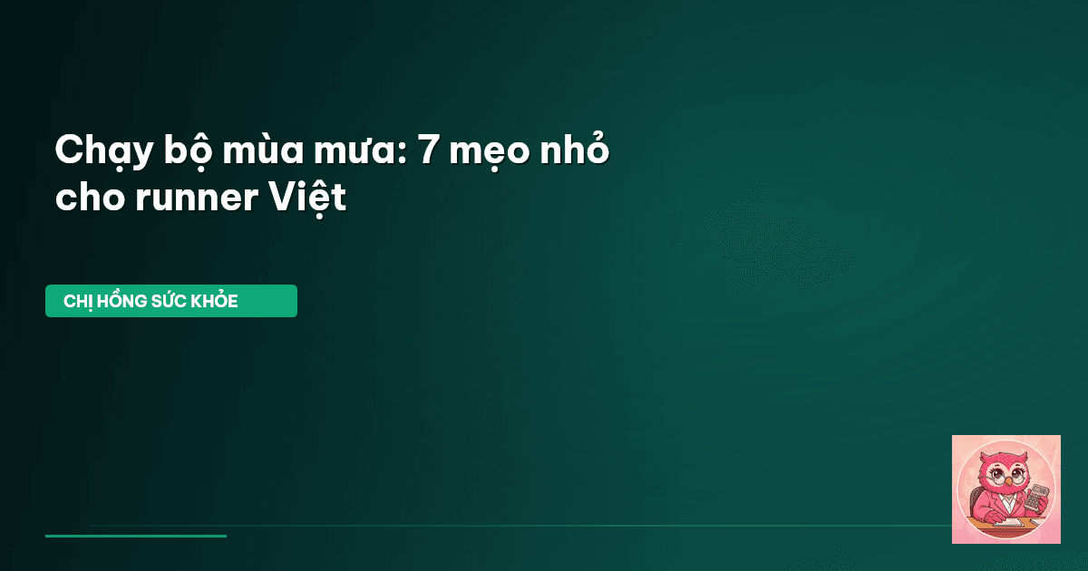 chạy bộ mùa mưa