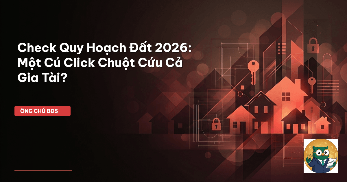Check Quy Hoạch Đất 2026: Một Cú Click Chuột Cứu Cả Gia Tài?