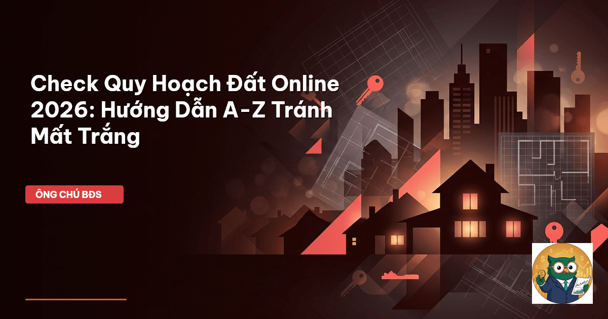 Check Quy Hoạch Đất Online 2026: Hướng Dẫn A-Z Tránh Mất Trắng
