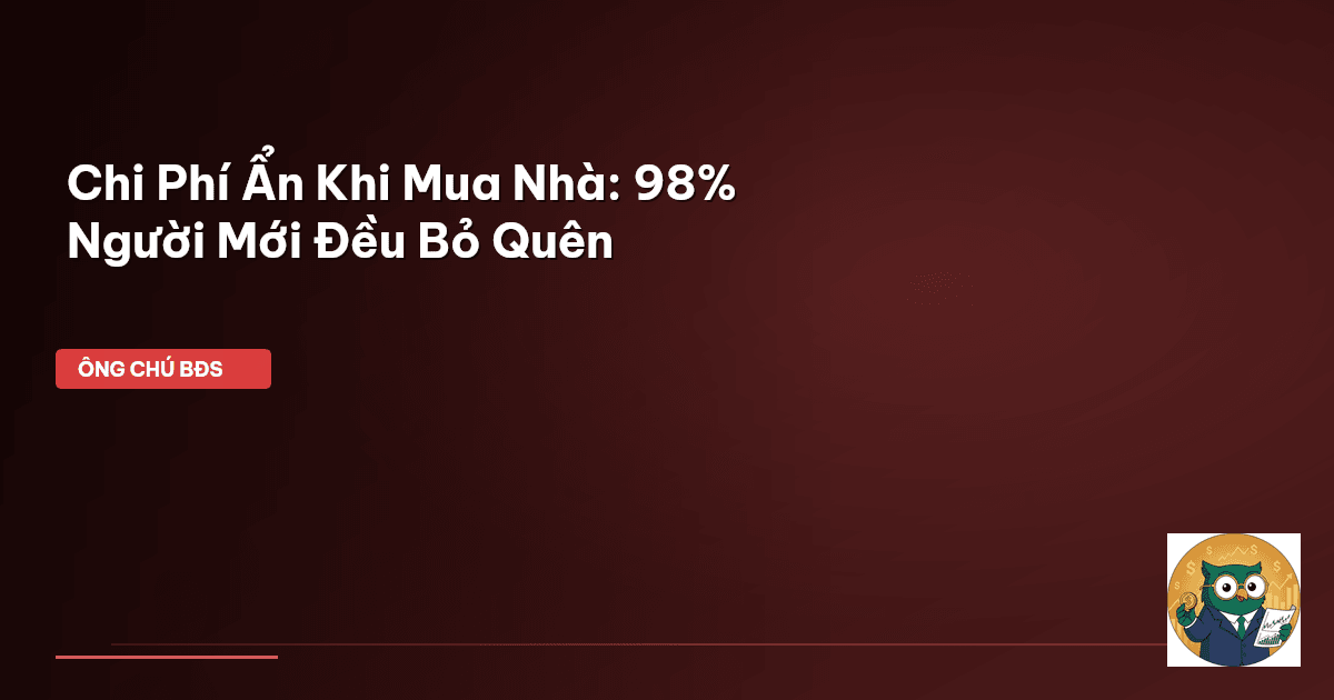 chi phí mua nhà