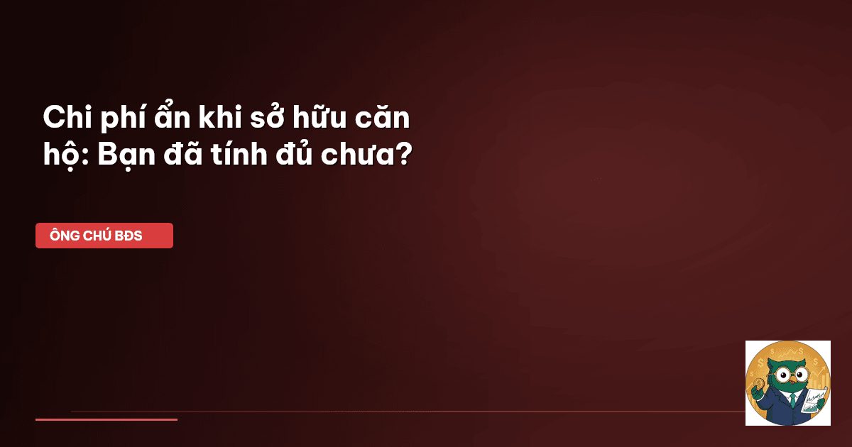 chi phí mua nhà