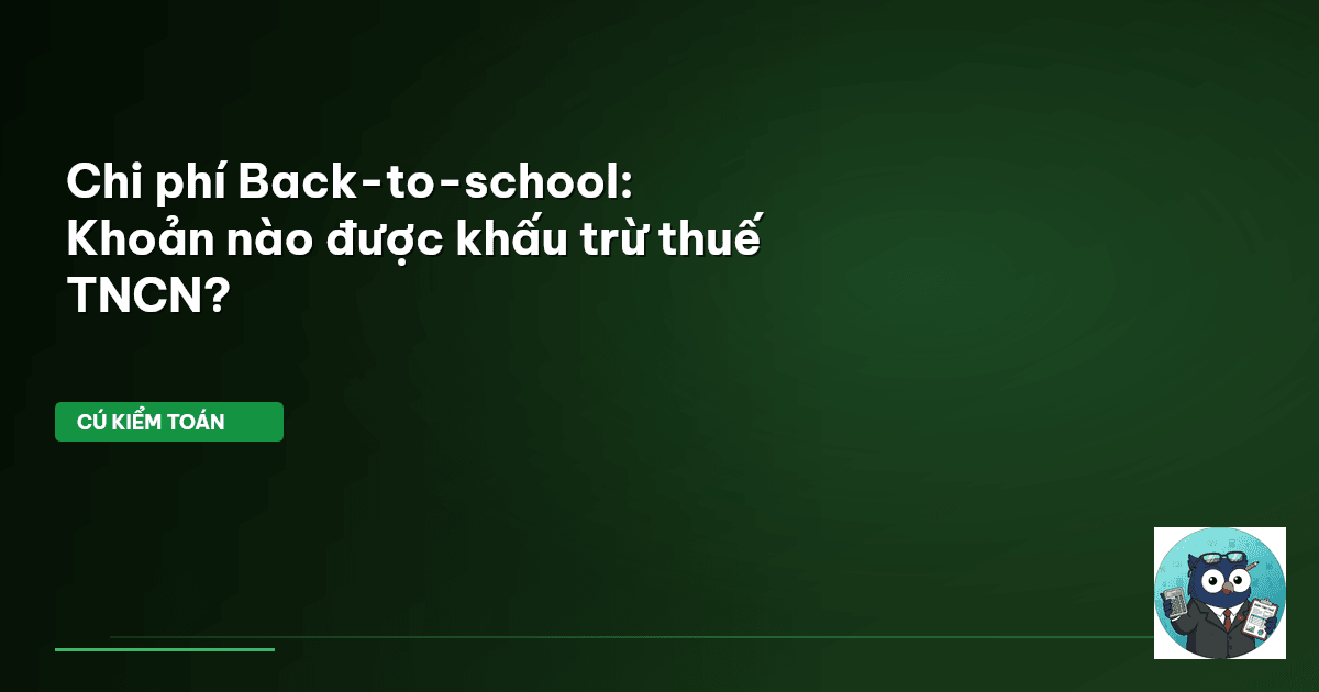 chi phí back-to-school