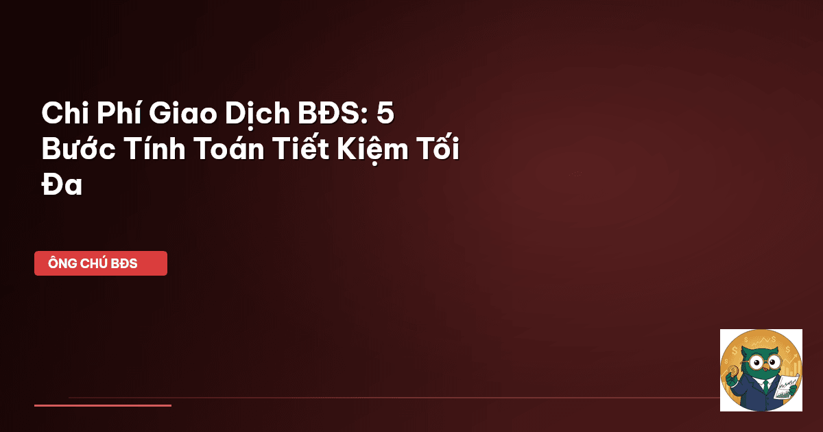 chi phí giao dịch bđs
